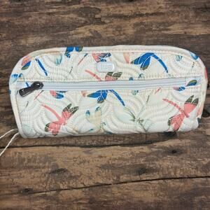 Lug Floral Travel Jewelry Organizer Double Zip Quilted Case